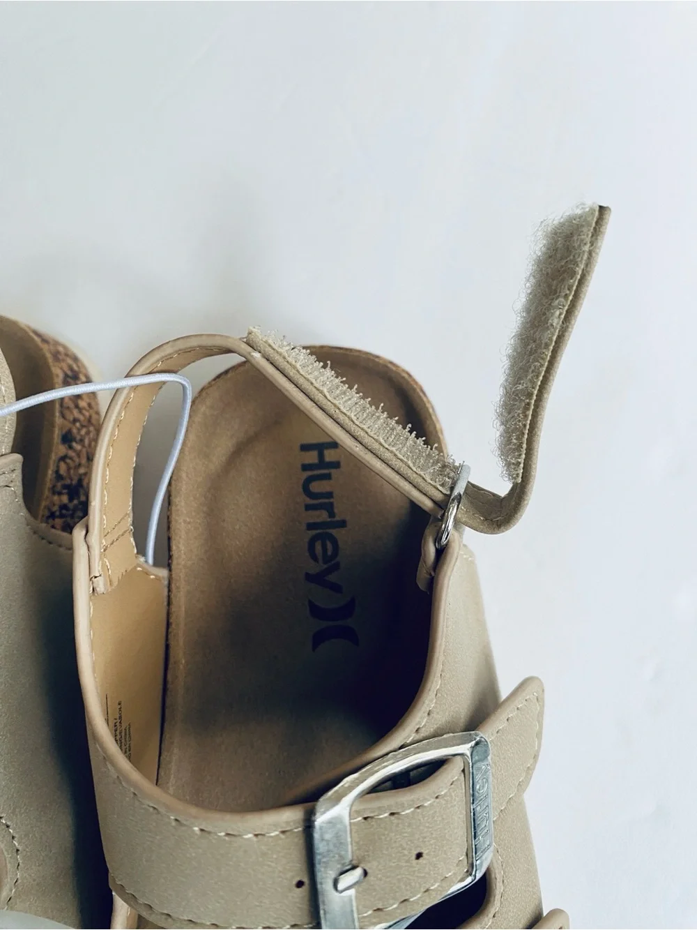 Hurley Kids Toddler 7 Beige Double-Buckle Sandals New